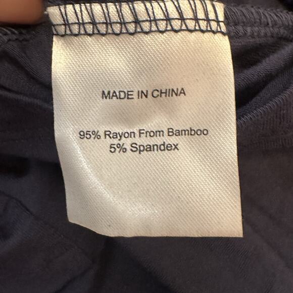 Quince Bamboo Maternity Nursing Nightgown Robe Set S Babydoll Gown Blue NWT - Picture 9 of 13